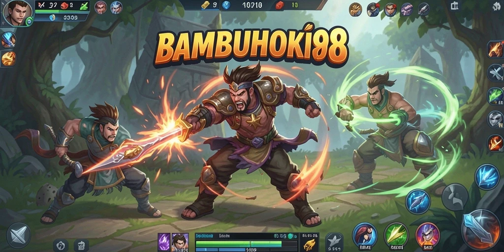 Tampilkan gameplay seru dan strategis dari BAMBUHOKI88.