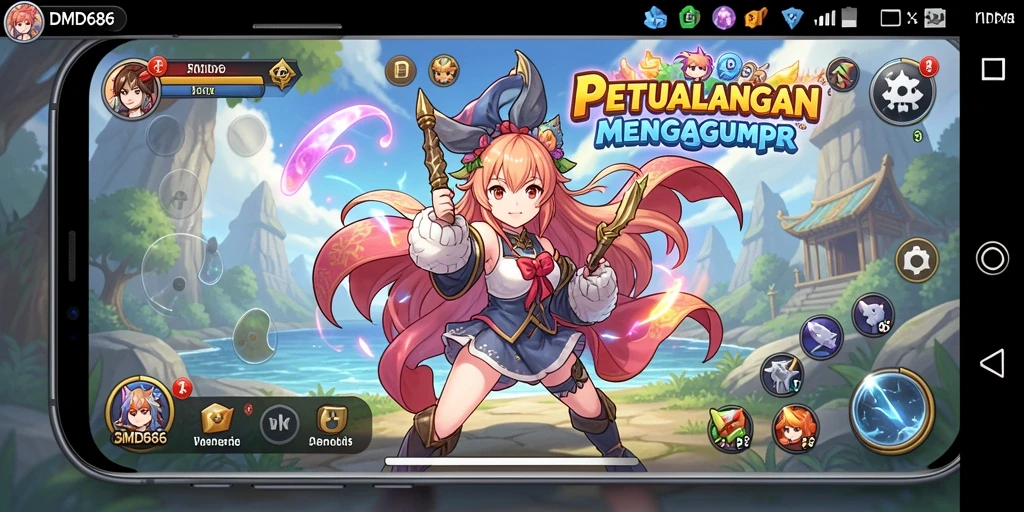 Tangkapan layar menampilkan pertarungan karakter Anime yang epik.