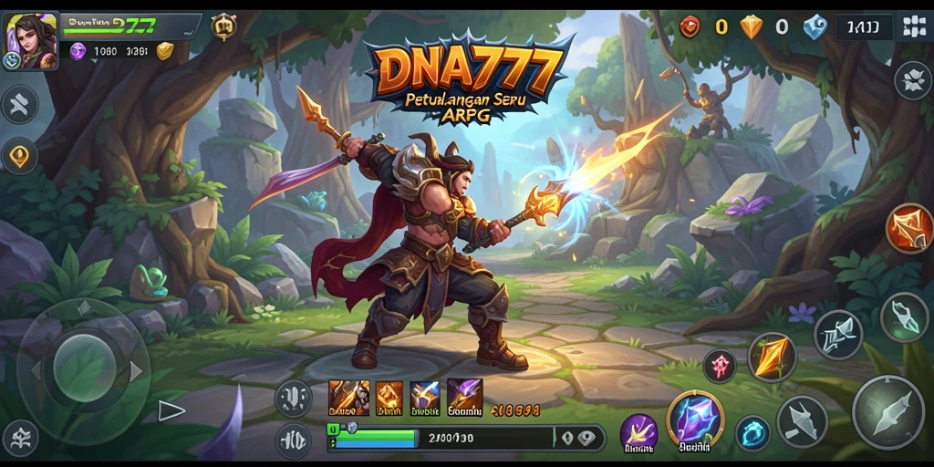 Tangkapan layar gameplay DNA777 menampilkan aksi seru di dunia ARPG.