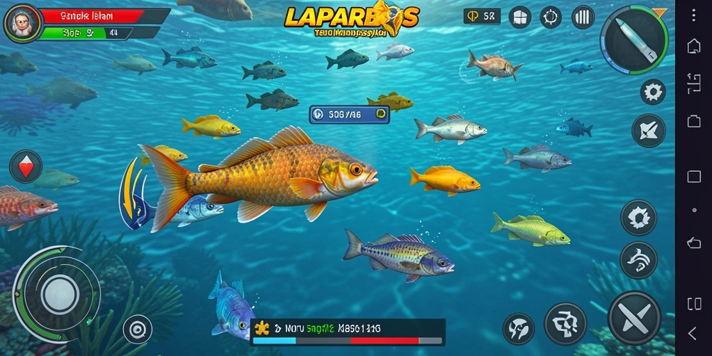 Tangkapan layar gameplay LAPARBOS yang penuh warna dan seru.
