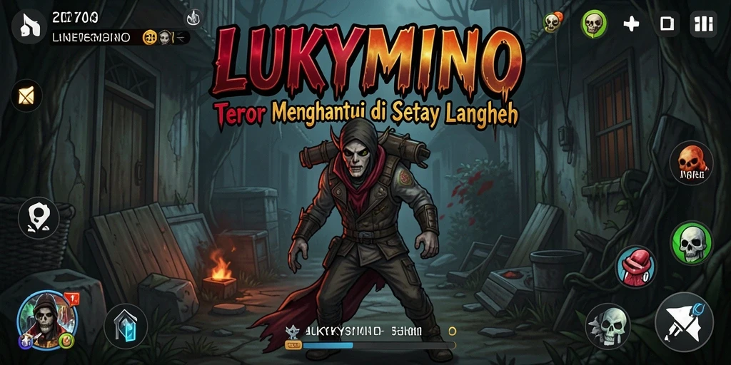 Tangkapan layar menakutkan dari gameplay LUKYMINO.
