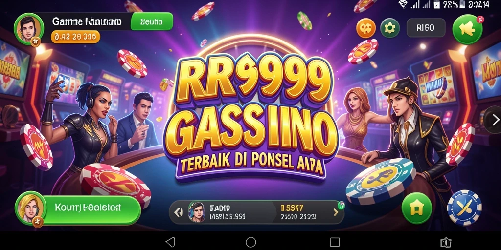 Screenshot utama RR999 menunjukkan gameplay kasino yang menegangkan dan interaktif.