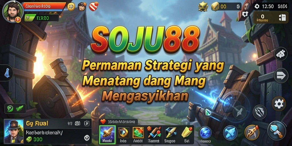 Tampilan menarik dari gameplay strategi SOJU88 yang seru.