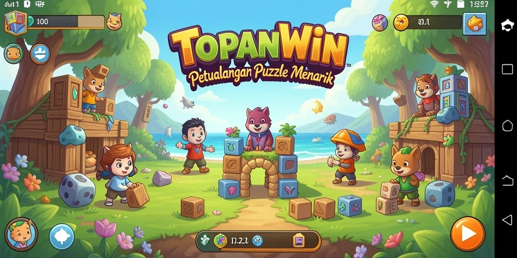 Tampilan gameplay seru dari TOPANWIN yang menantang logika.