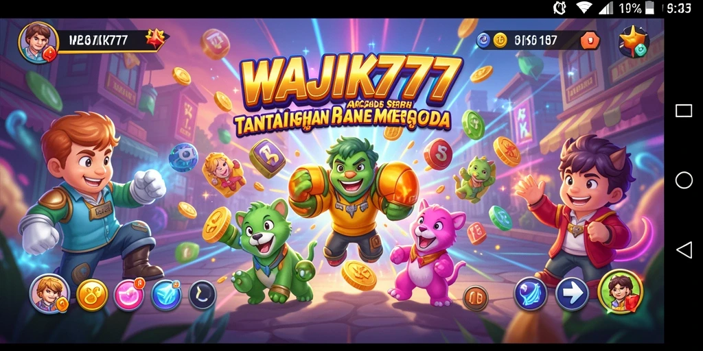 Tampilan gameplay seru di WAJIK777 dengan tantangan Arcade.