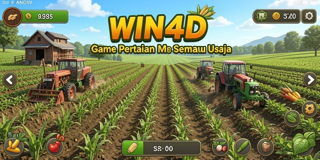 Gameplay WIN4D yang menawan dengan aktivitas bertani.