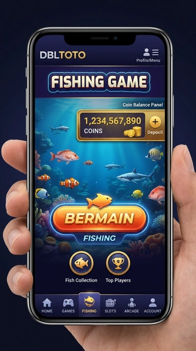 Tampilan aplikasi dbltoto yang user-friendly.